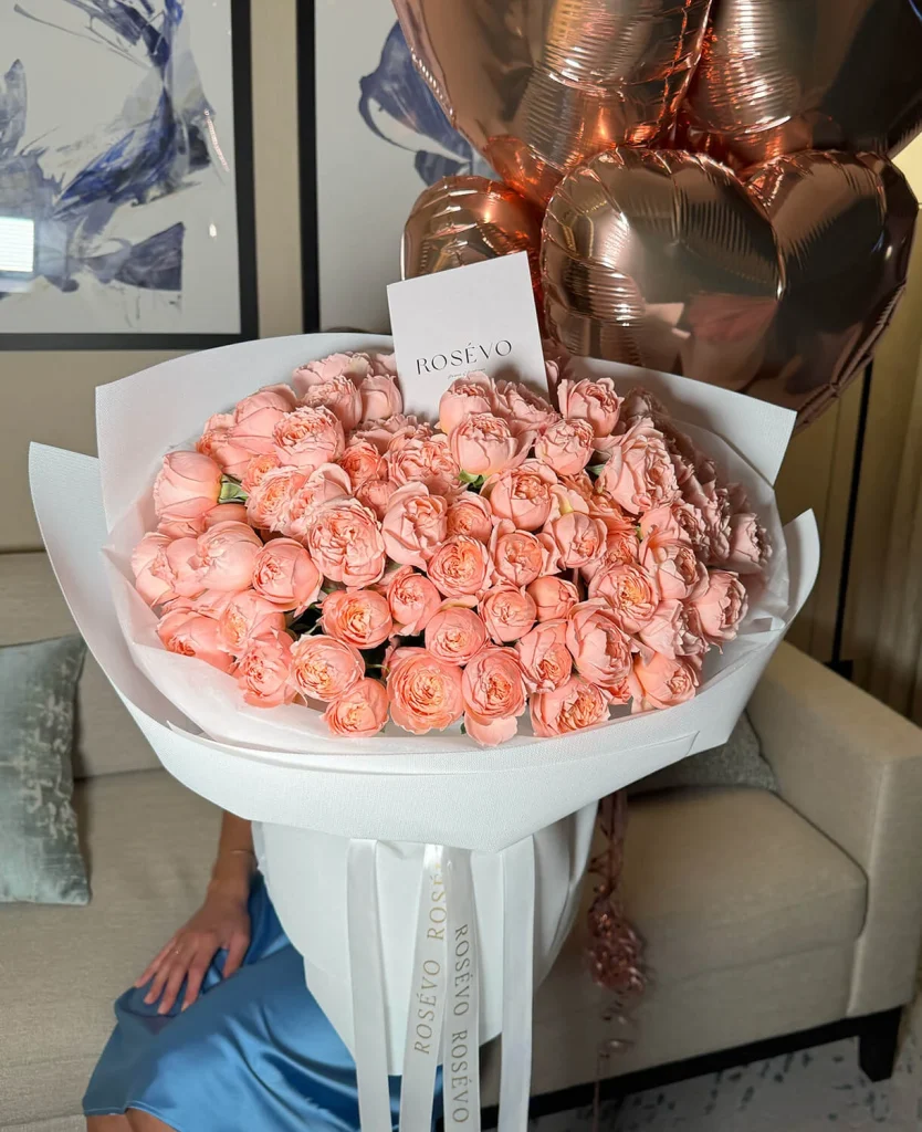 Peach Spray Roses - Image 2